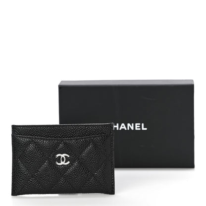 Chanel Caviar Quilted Card Holder Black 11 of 11