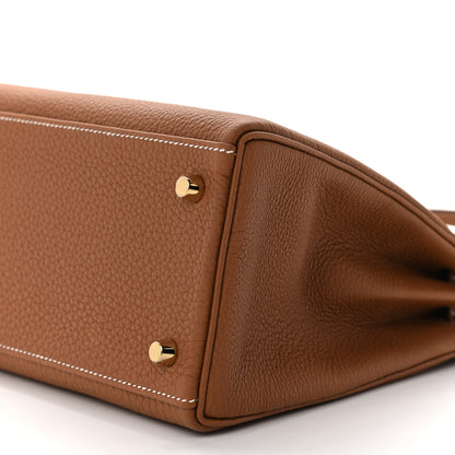 Hermes Togo Kelly Retourne 28 Gold 7 of 9