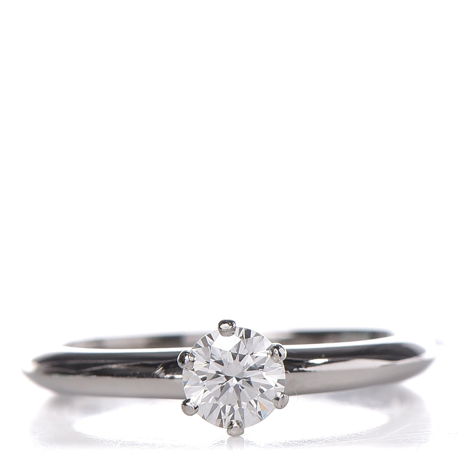 Tiffany Platinum .33 Carat Diamond Engagement Ring 49.3 5 1 of 11