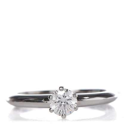 Tiffany Platinum .33 Carat Diamond Engagement Ring 49.3 5 1 of 11