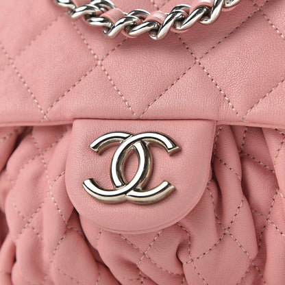 Chanel Washed Lambskin Quilted Mini Chain Around Messenger Pink 10 of 10