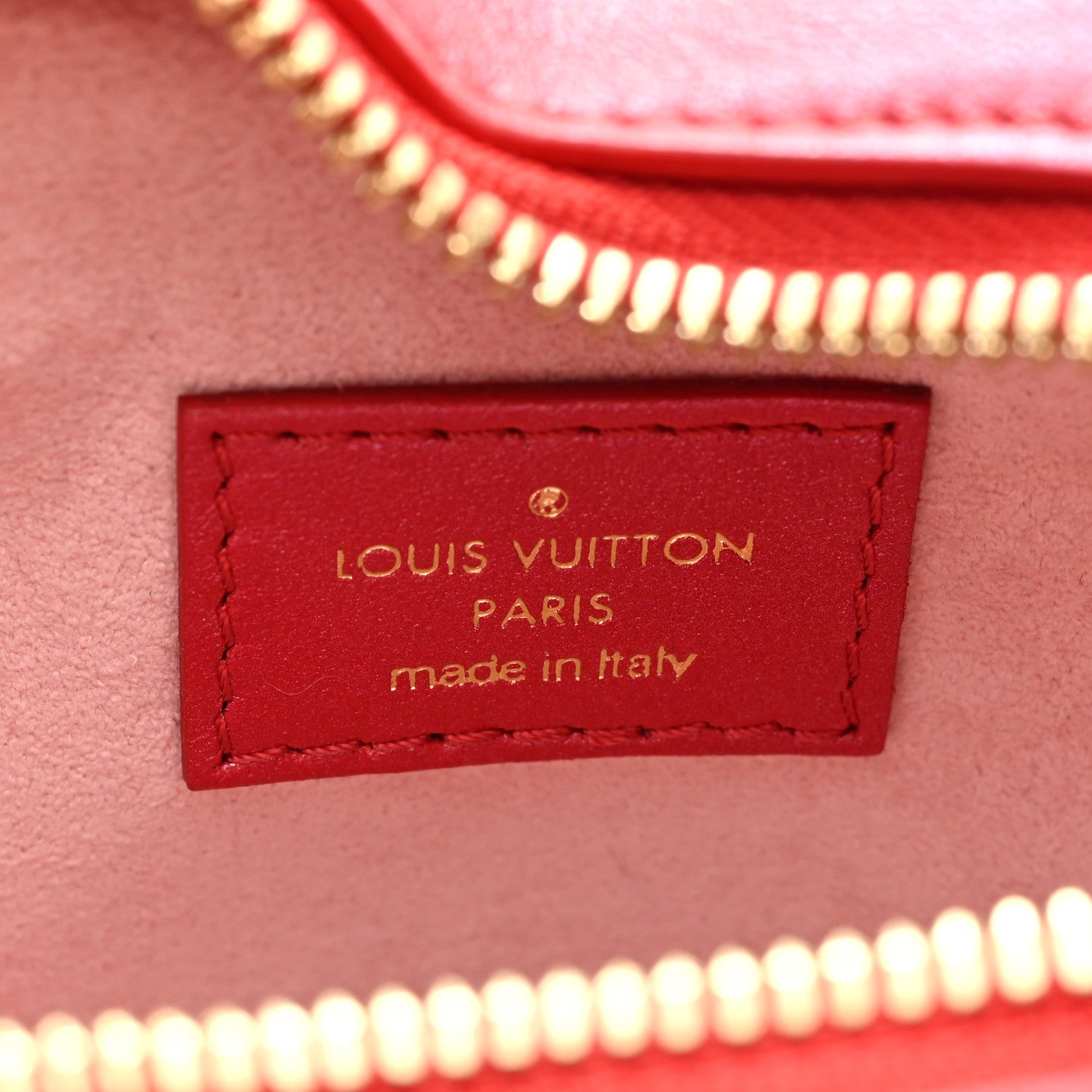 Louis Vuitton Lambskin Embossed Monogram Fall In Love Sac Coeur Heart Chain Bag Lipstick Red 6 of 8