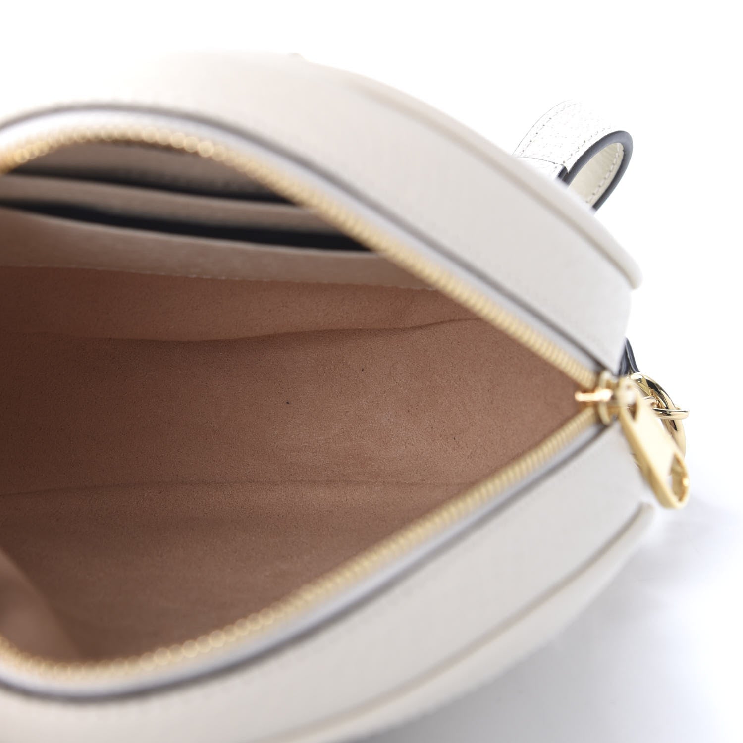 Gucci Textured Calfskin Web Mini Ophidia Round Backpack Mystic White 4 of 10