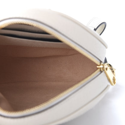 Gucci Textured Calfskin Web Mini Ophidia Round Backpack Mystic White 4 of 10