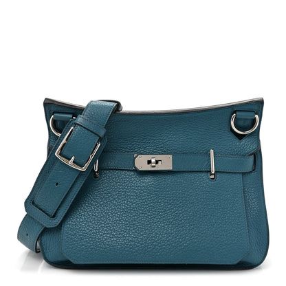 Hermes Taurillon Clemence Jypsiere 31 Bleu Izmir 1 of 21