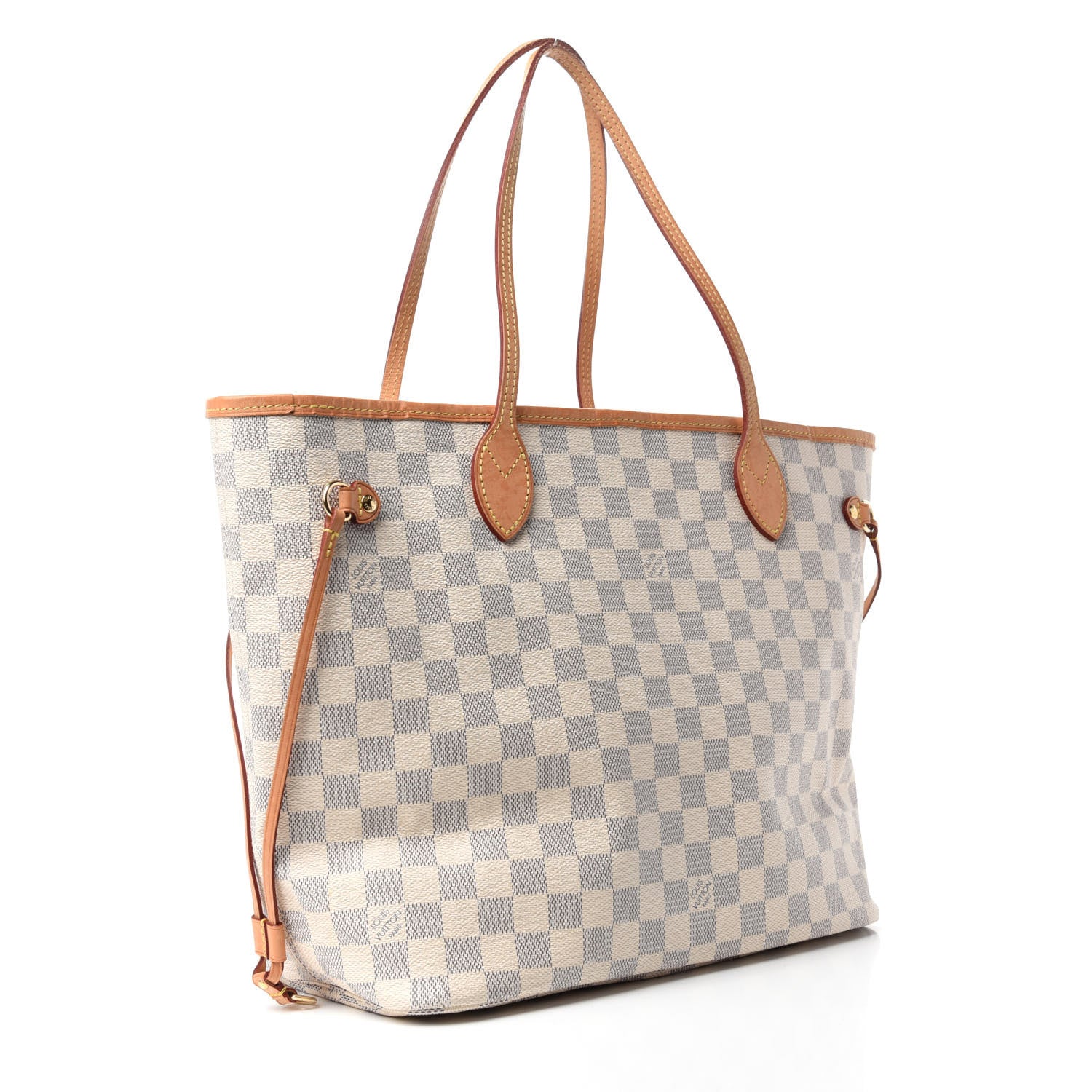 Louis Vuitton Damier Azur Neo Neverfull MM Rose Ballerine 3 of 12