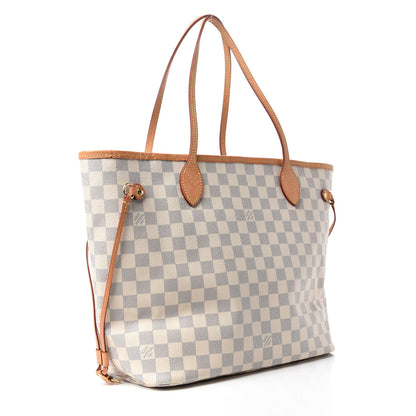 Louis Vuitton Damier Azur Neo Neverfull MM Rose Ballerine 3 of 12