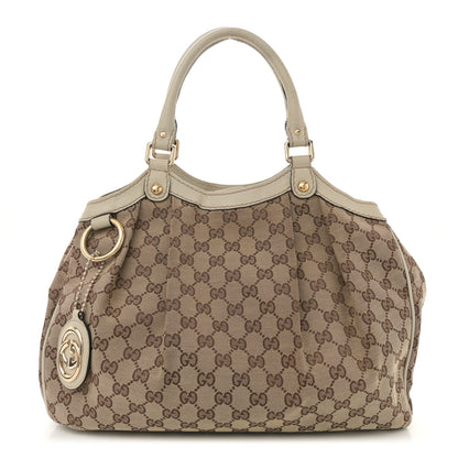 Gucci Monogram Medium Sukey Tote Off White 1 of 15