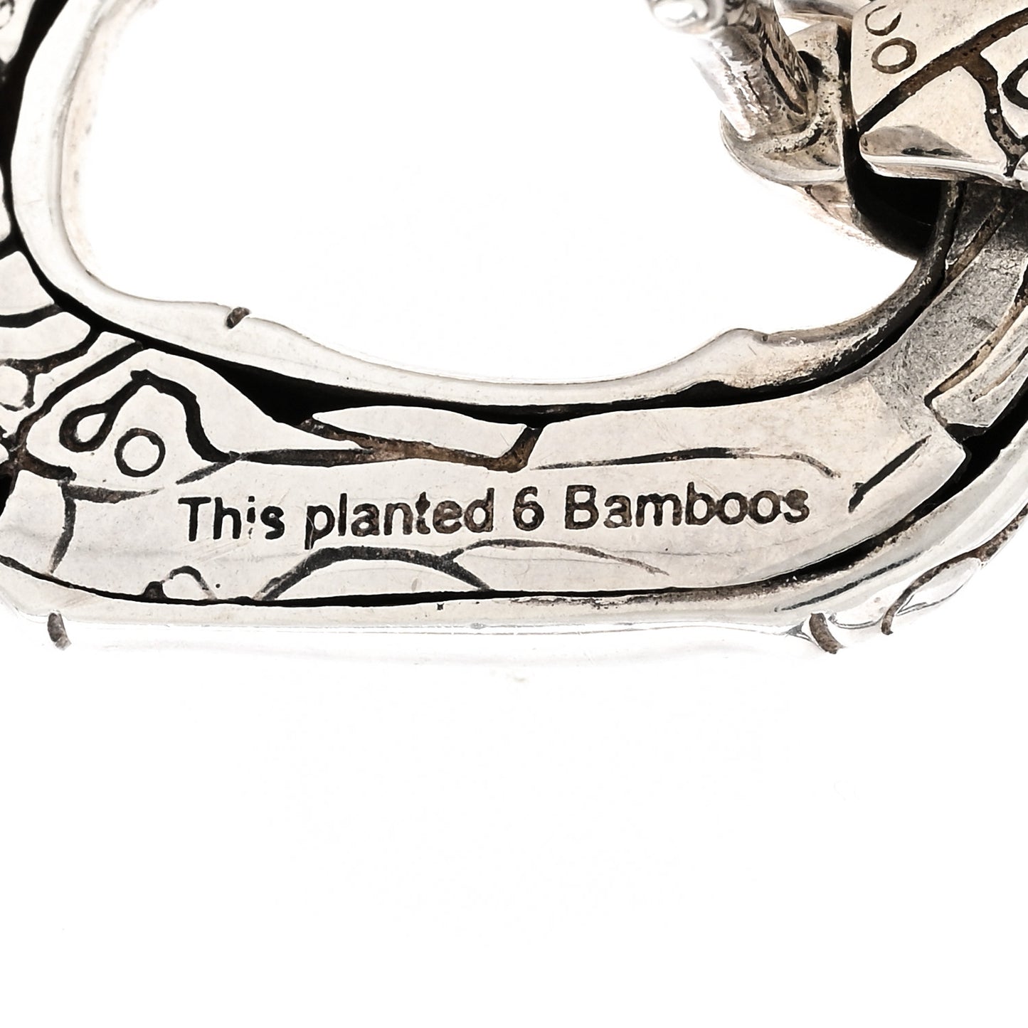 Sterling Silver Bamboo Door Knocker Earrings