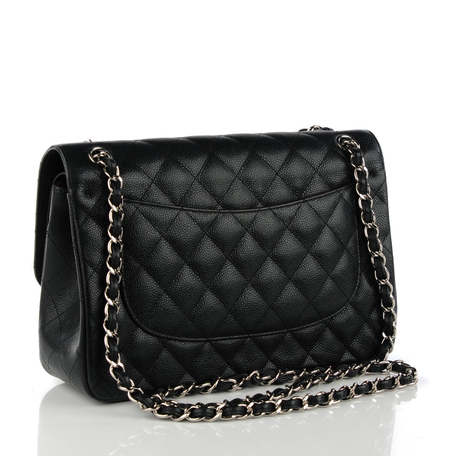Chanel Caviar Quilted Jumbo Double Flap Black 3 of 8