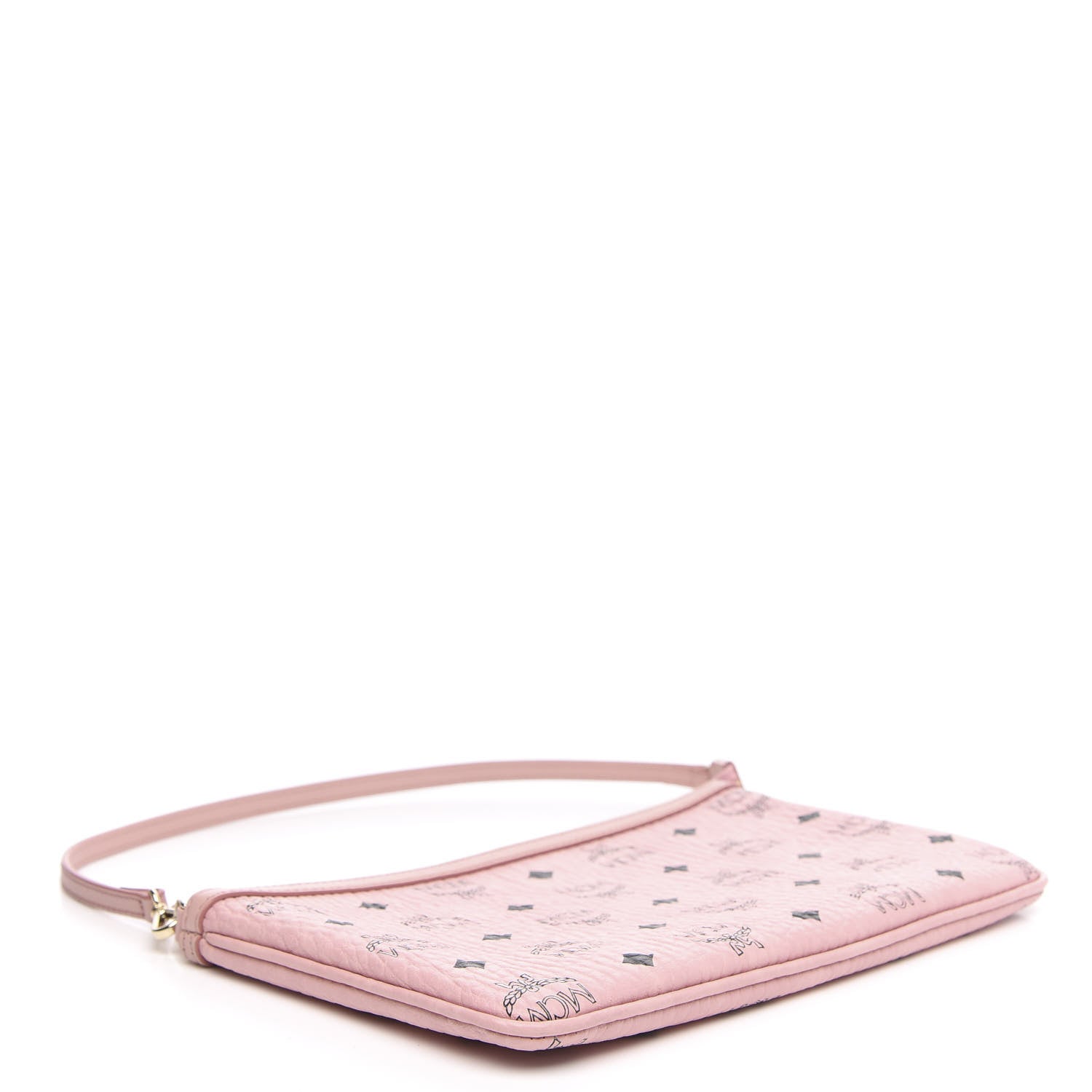 MCM Visetos Liz Shopper Tote Pouch Light Pink 5 of 10