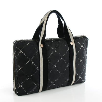 Chanel Nylon Travel Laptop Bag Black 3 of 9