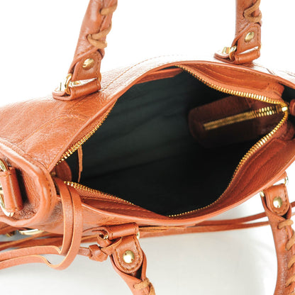 Balenciaga Agneau Classic Hardware Mini City Marron Cognac 5 of 7