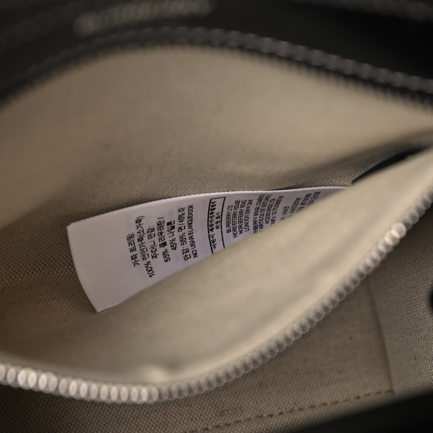 Smooth Calfskin Archive Canvas Check Mini Pocket Bag Butter Beige Black