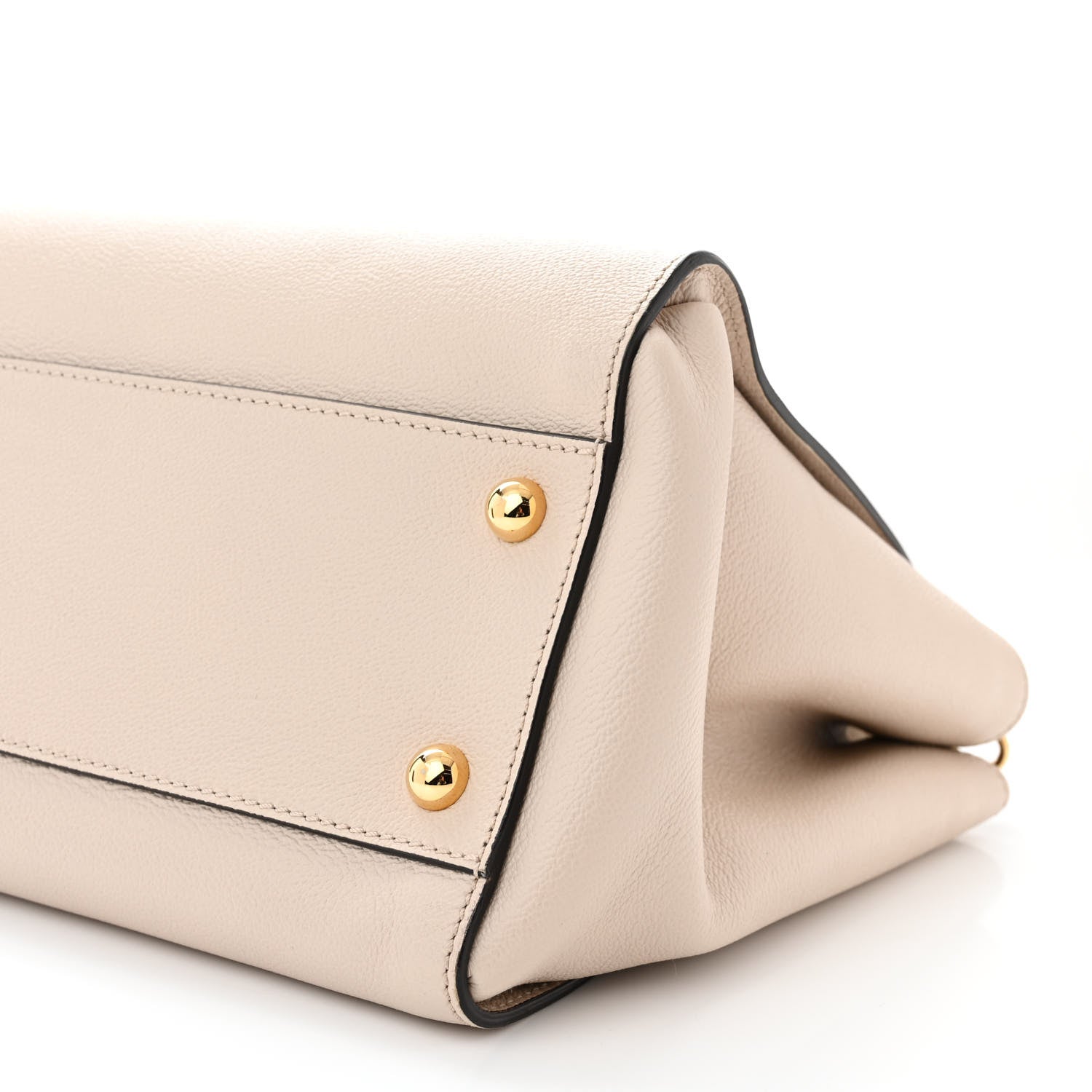Burberry Soft Grain Calfskin Medium Buckle Tote Limestone 10 of 12