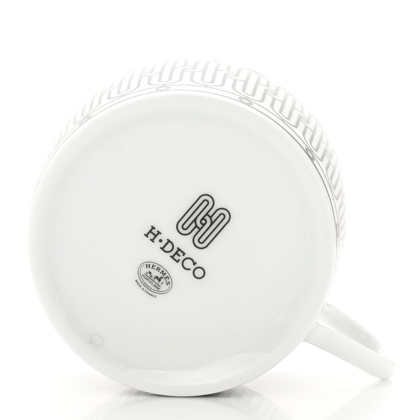 Porcelain H Deco Breakfast Cup and Saucer