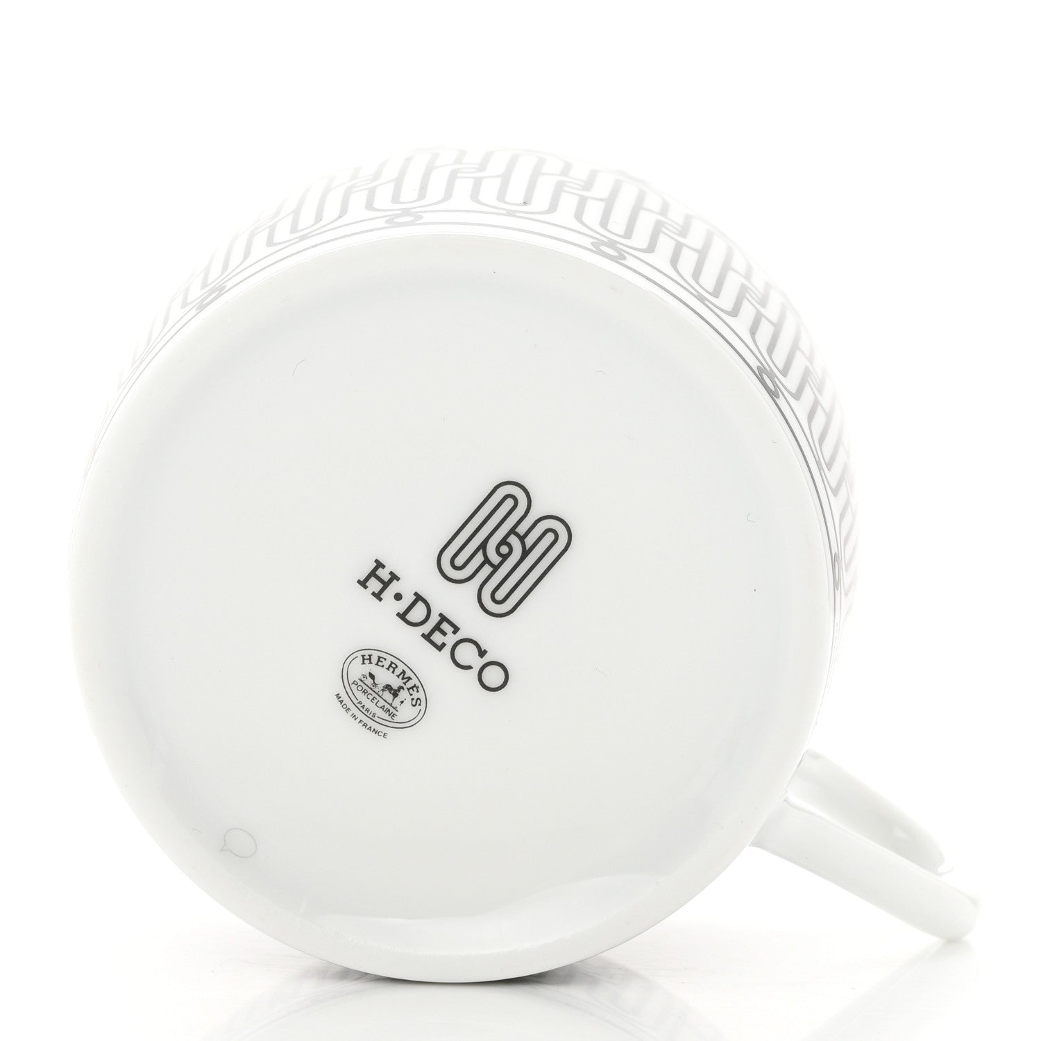 Hermes Porcelain H Deco Breakfast Cup and Saucer 6 of 12