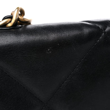 Chanel Lambskin Quilted Medium Chanel 19 Flap Black 12 of 13