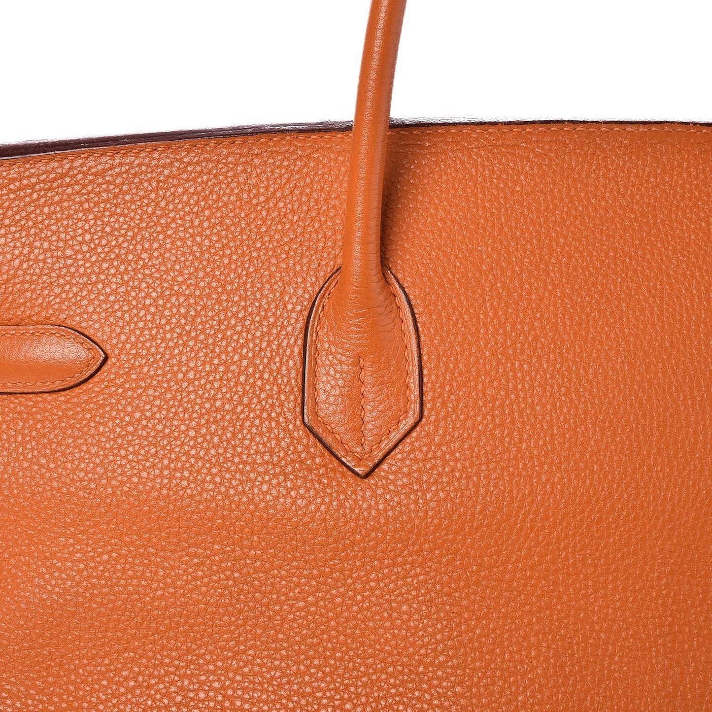 Taurillon Clemence Birkin 40 Orange