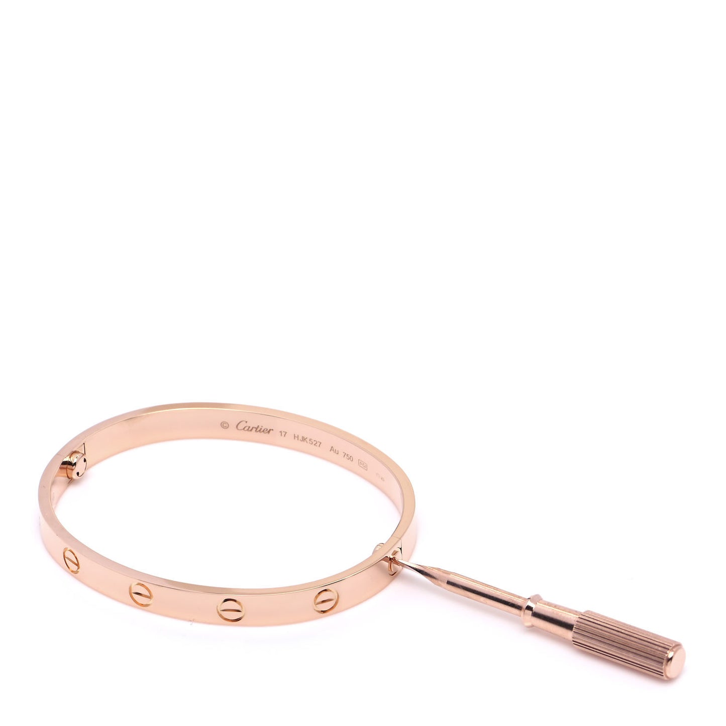 18K Pink Gold LOVE Bracelet 17