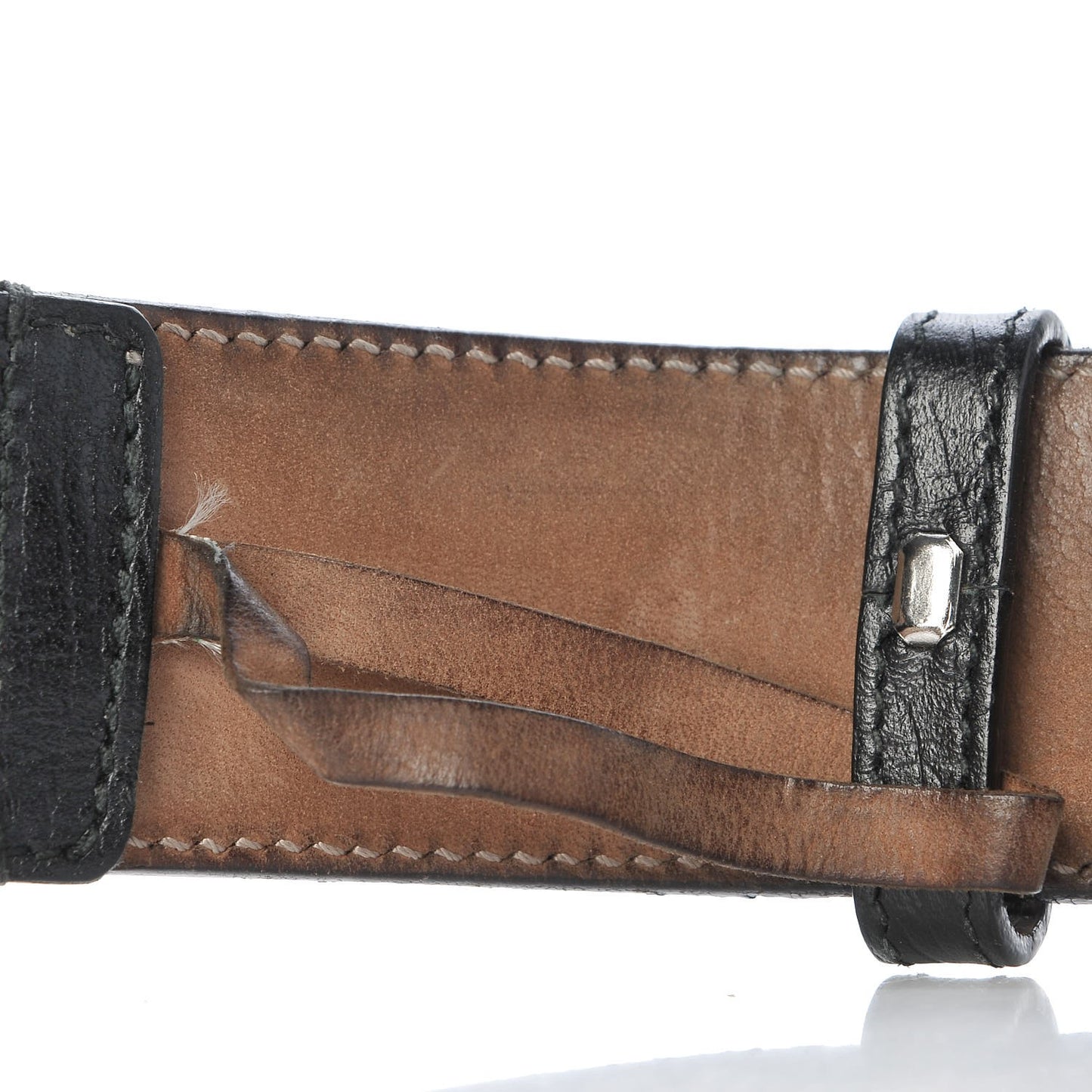 Calfskin Web Interlocking G Belt 105 42 Black