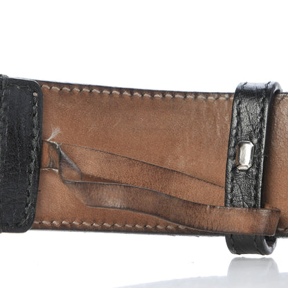 Gucci Calfskin Web Interlocking G Belt 105 42 Black 5 of 8
