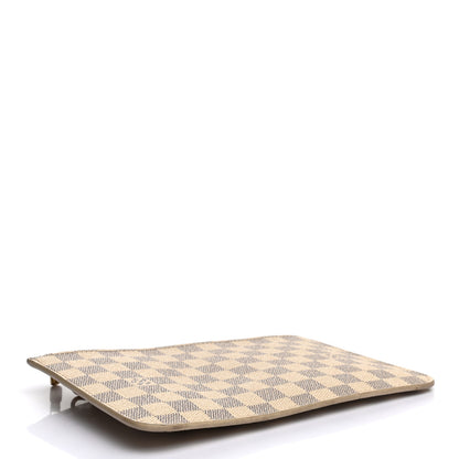 Louis Vuitton Damier Azur Neverfull MM GM Pochette Rose Ballerine 4 of 8