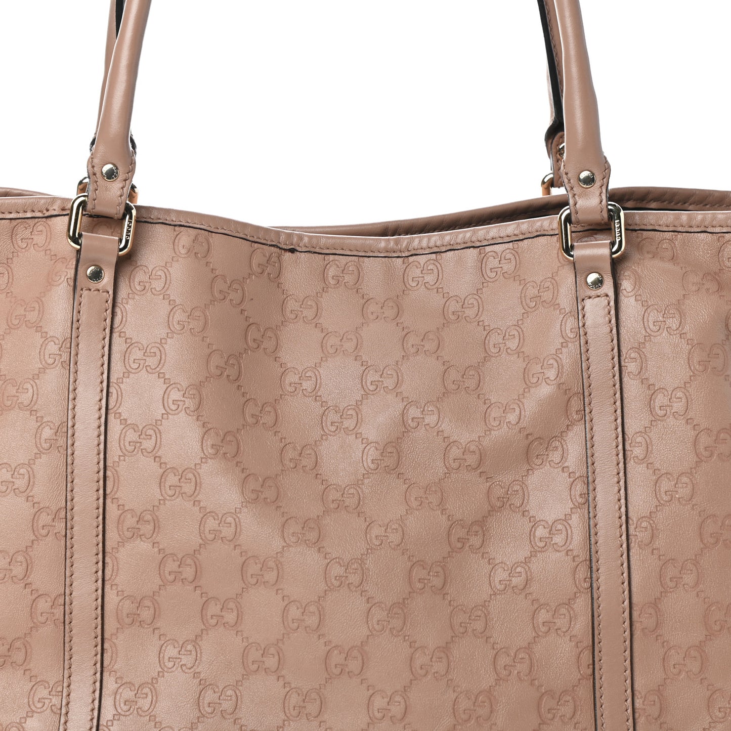 Guccissima Vitello Tender Medium Joy Tote Winter Rose
