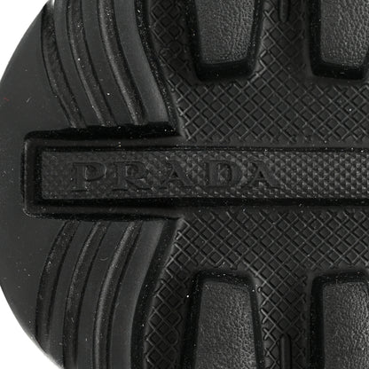 Prada Re-Nylon Spazzolato Metal Triangle Logo Womens Prax 01 45mm Sneakers 37 White Black 9 of 10