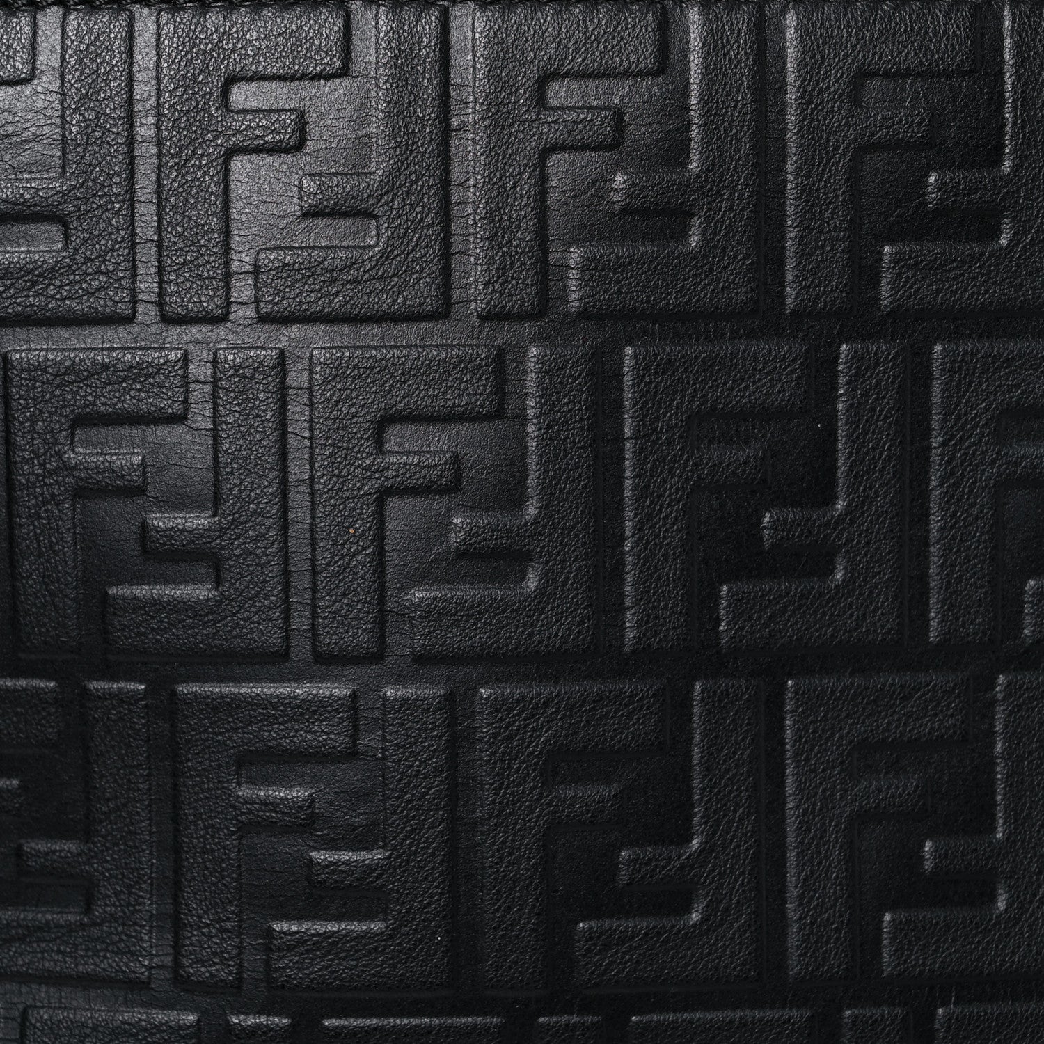 Fendi Vitello Grace FF 1974 Embossed Backpack Black 14 of 22