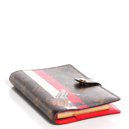 Louis Vuitton Monogram Groom Small Ring Agenda Cover Red 4 of 7