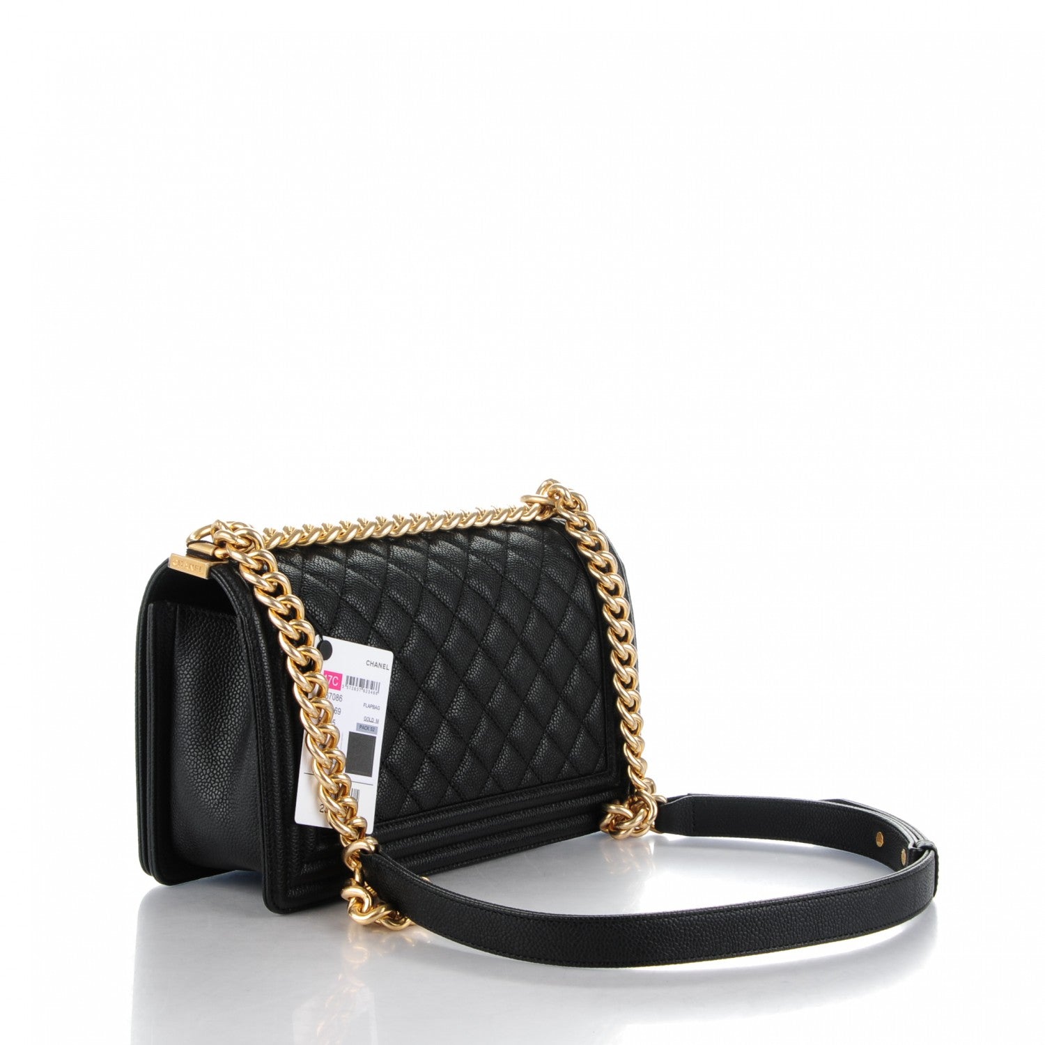 Chanel Caviar Quilted Medium Boy Flap Black 3 of 8