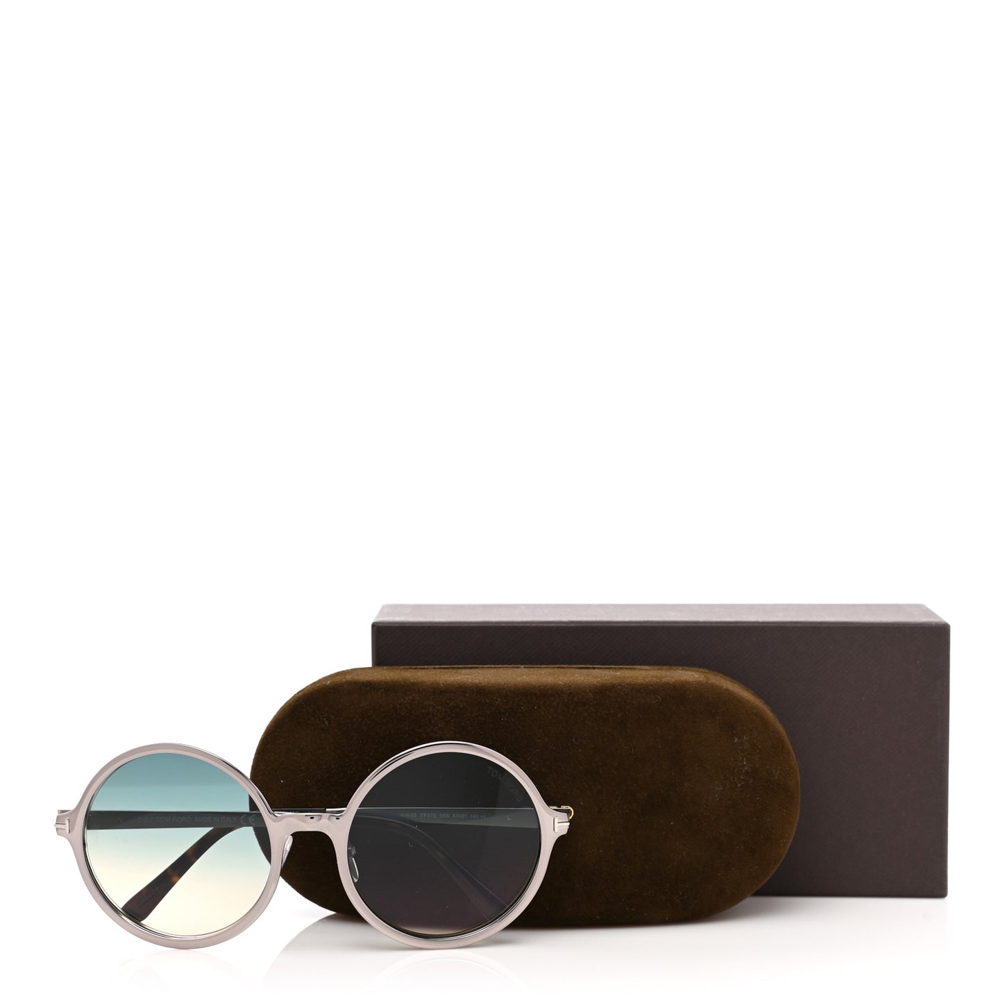 Round Ava 02 Sunglasses TF572 Silver