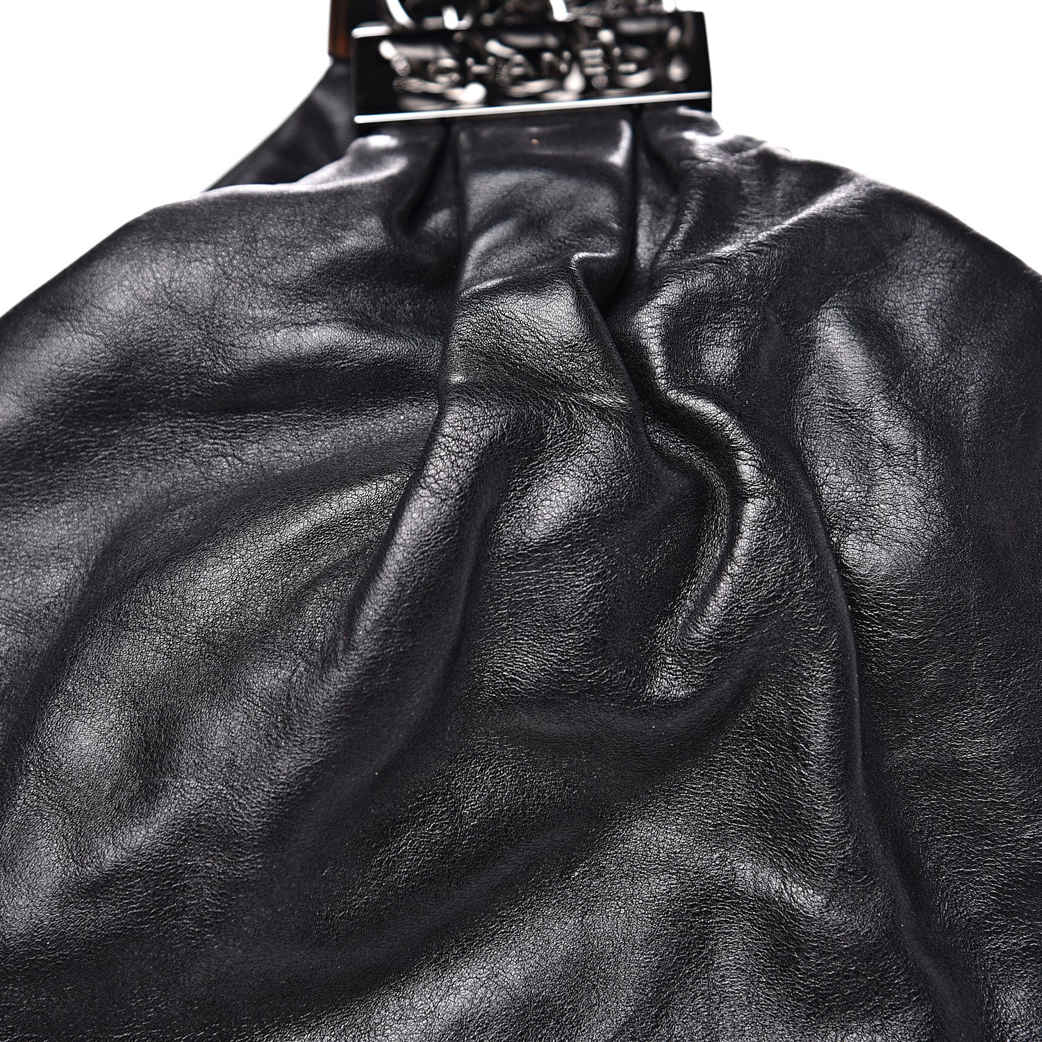 Chanel Lambskin Mini Rock and Chain Hobo Black 10 of 11