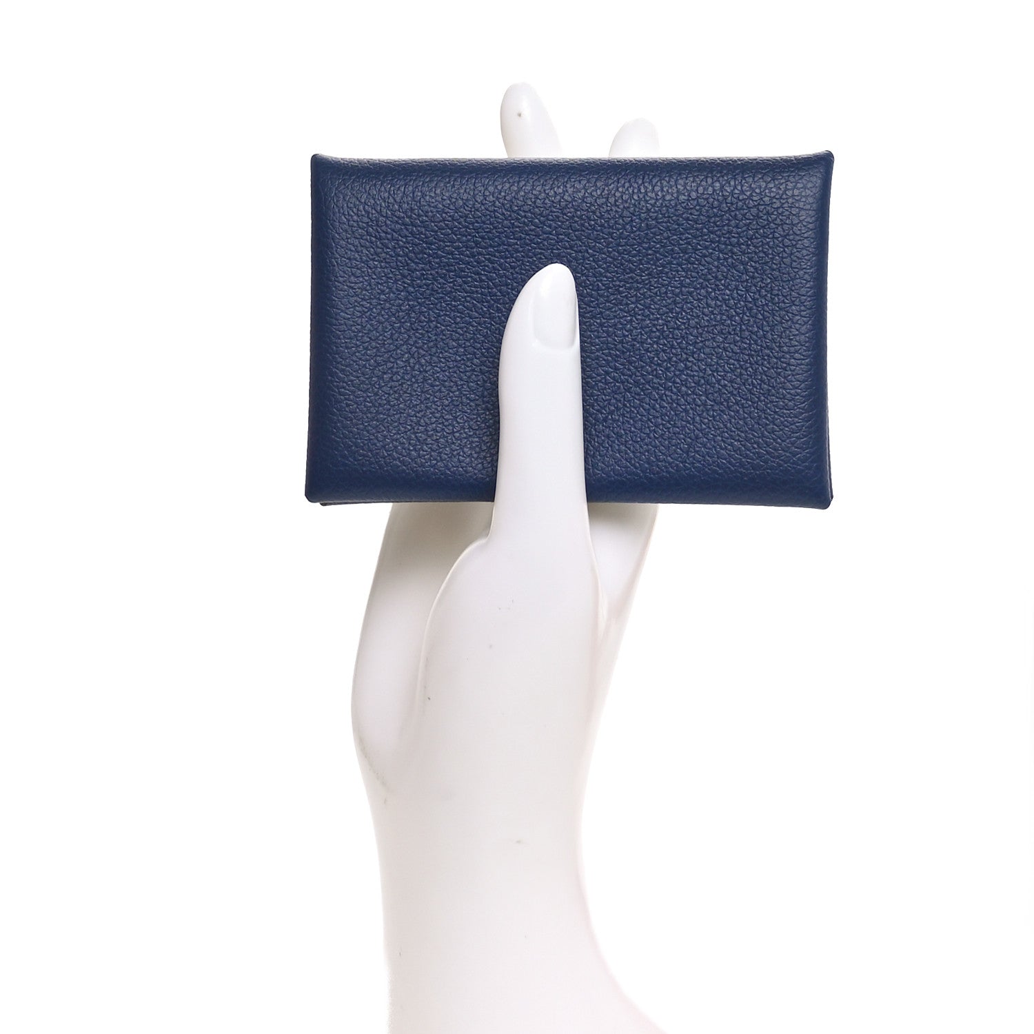 Hermes Evercolor Verso Calvi Card Case Bleu Saphir Bleu France 2 of 9