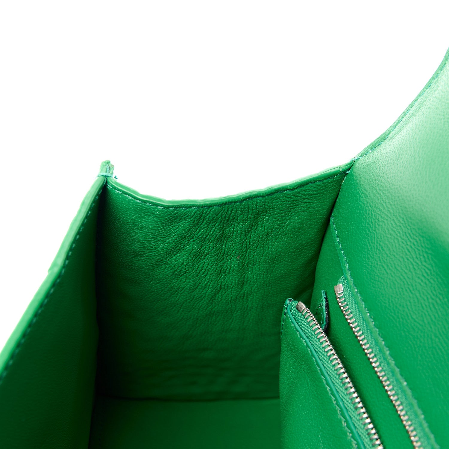 Balenciaga Shiny Calfskin Crocodile Embossed Small Hourglass Top Handle Bag Leaf Green 13 of 15