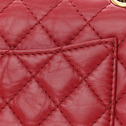 Chanel Aged Calfskin Quilted 2.55 Reissue Mini Flap Red 17 of 17