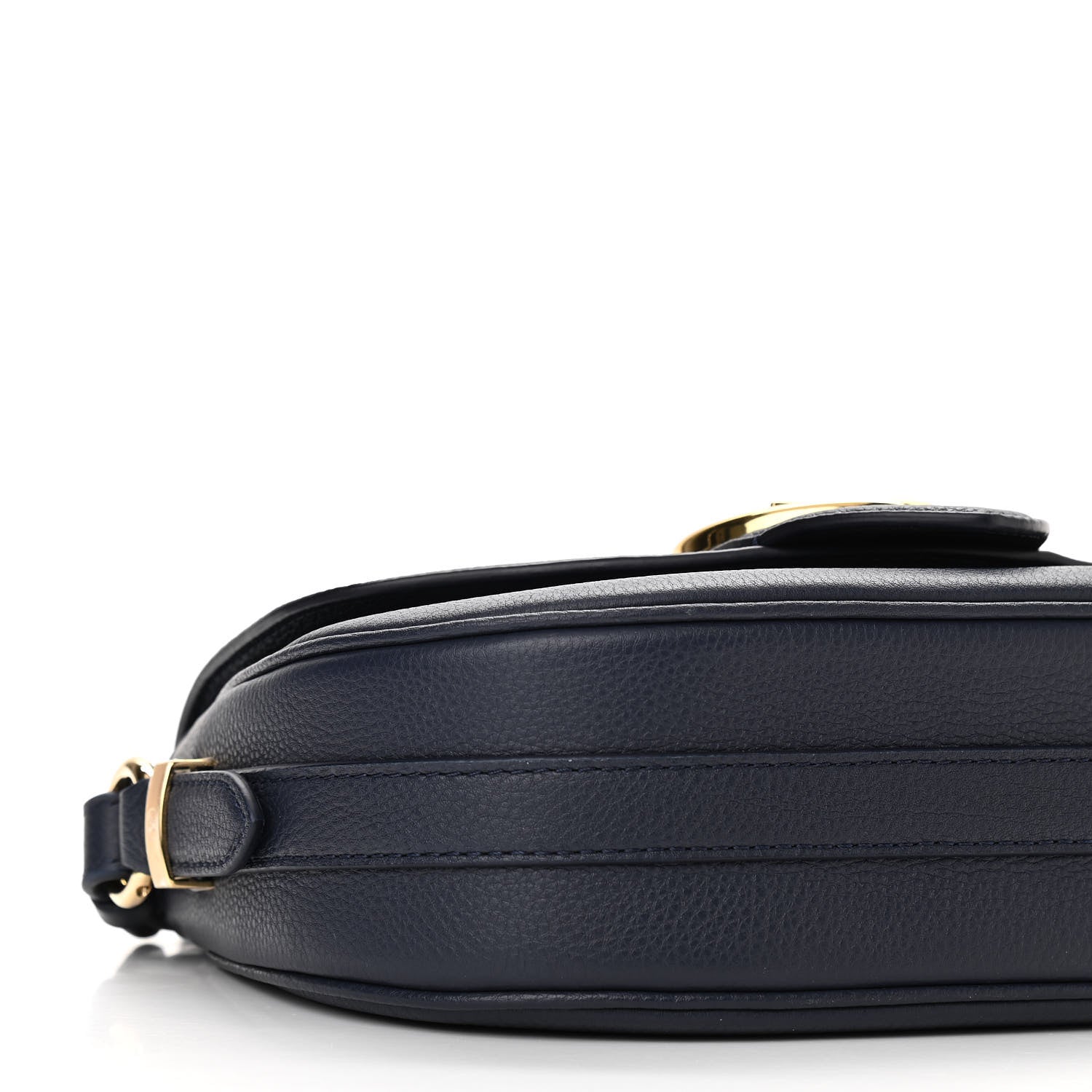 Louis Vuitton Grained Calfskin LV Pont 9 Soft MM Bleu Marine 7 of 9