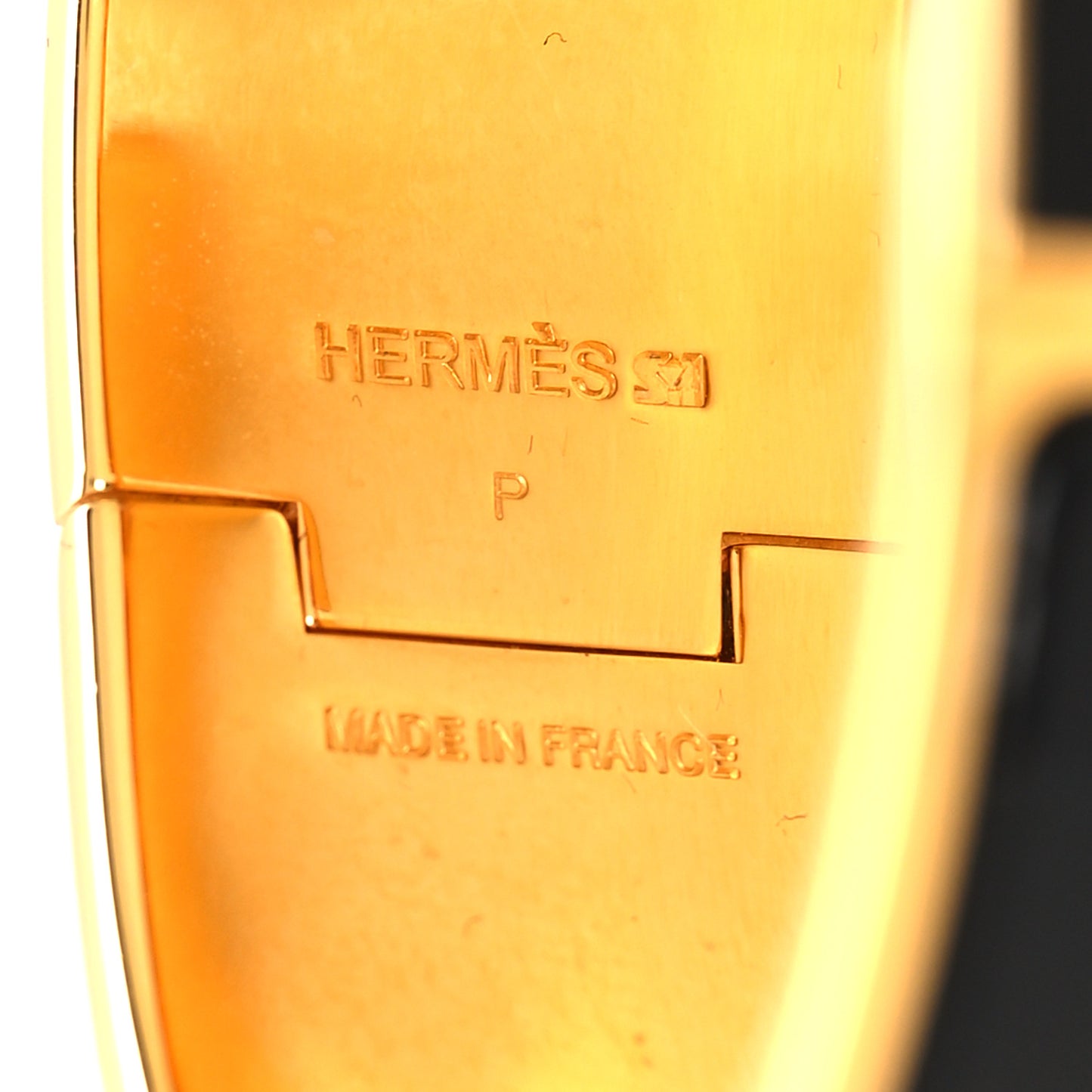 Enamel Wide Clic Clac H Bracelet PM Black