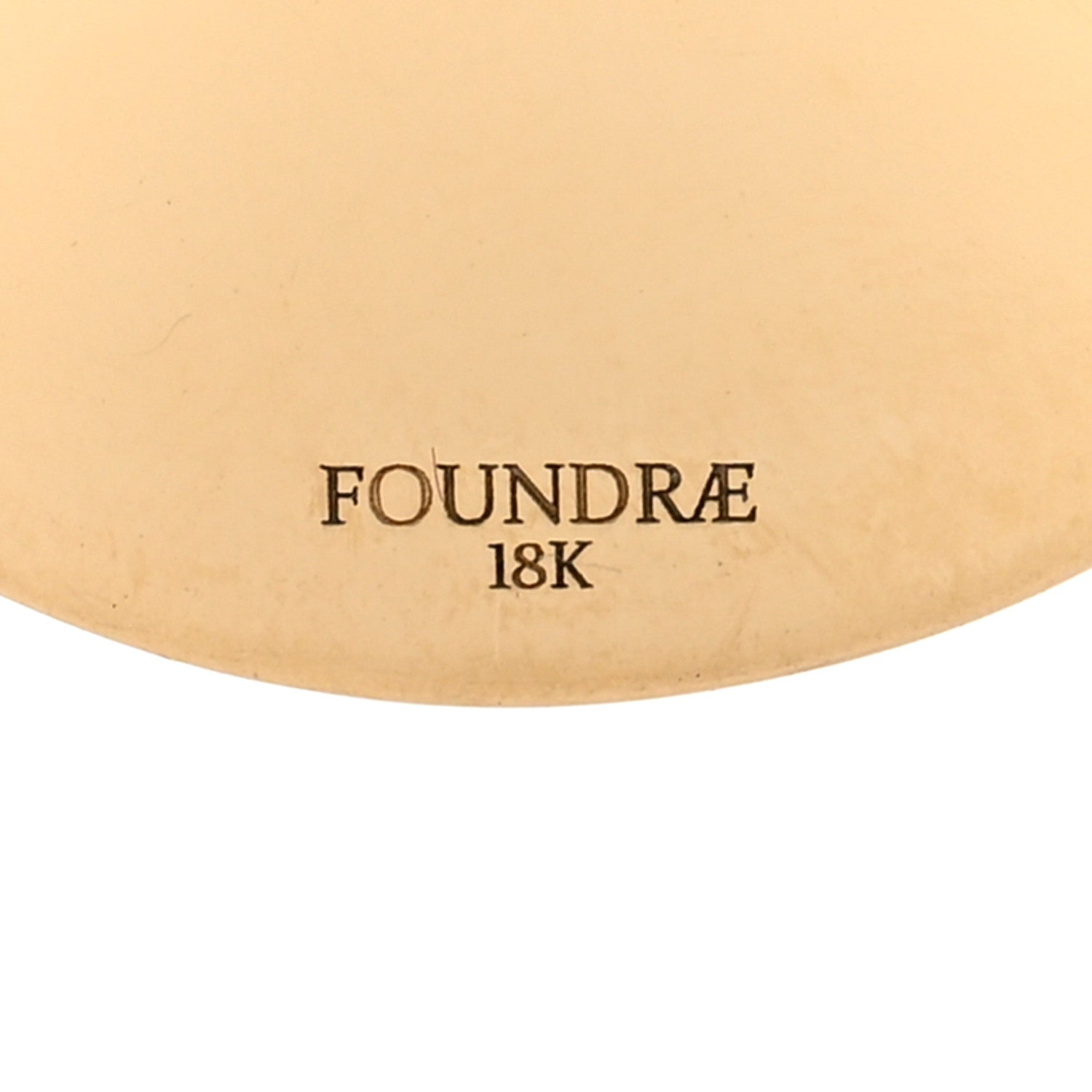 Foundrae 18K Yellow Gold Diamond Enamel Reverie Annex Link Medallion Pendant 3 of 3