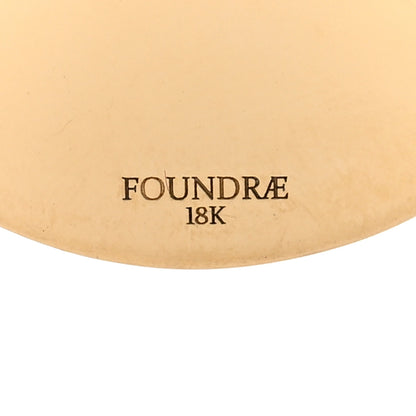 Foundrae 18K Yellow Gold Diamond Enamel Reverie Annex Link Medallion Pendant 3 of 3