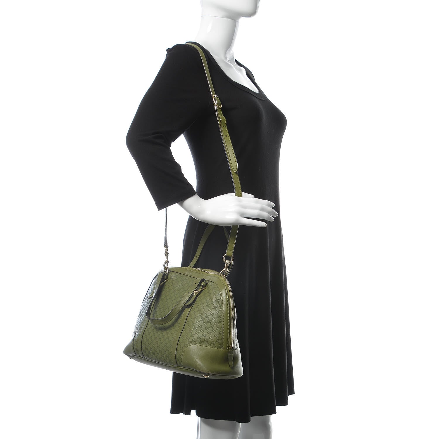 Gucci Microguccissima Small Nice Top Handle Dome Bag Green 2 of 23