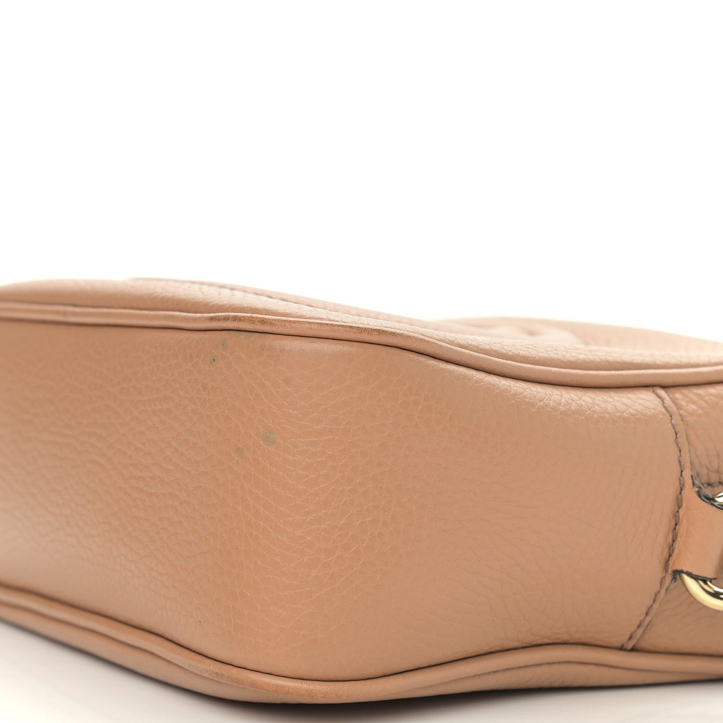 Pebbled Calfskin Small Soho Disco Bag Camelia