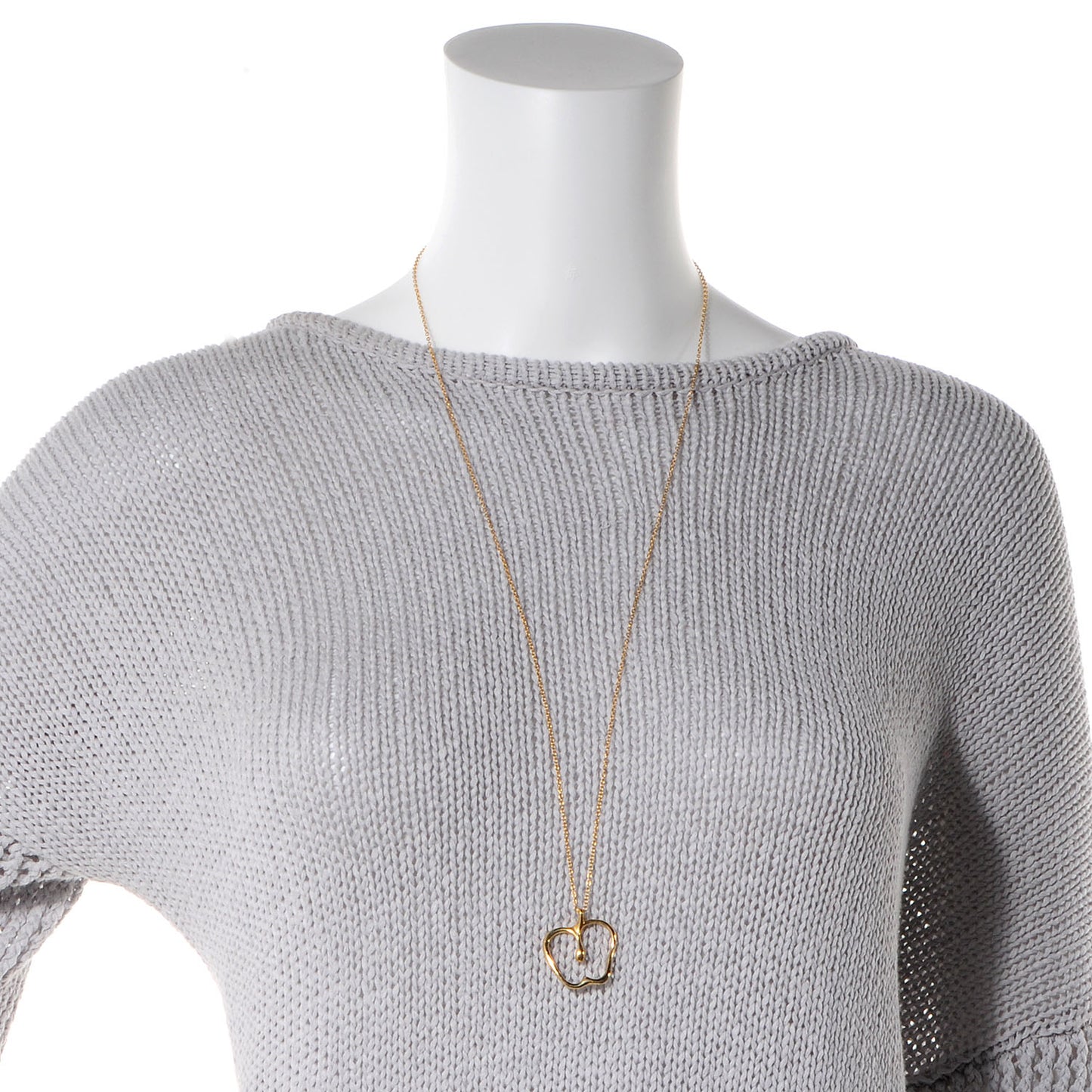 18K Yellow Gold Elsa Peretti Apple Pendant Neckalce