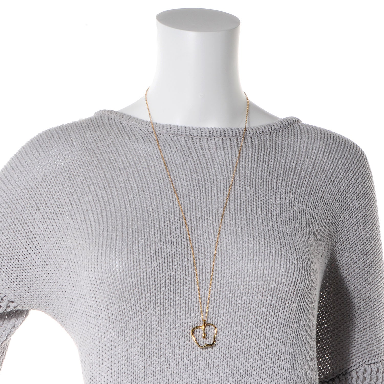 Tiffany 18K Yellow Gold Elsa Peretti Apple Pendant Neckalce 2 of 5