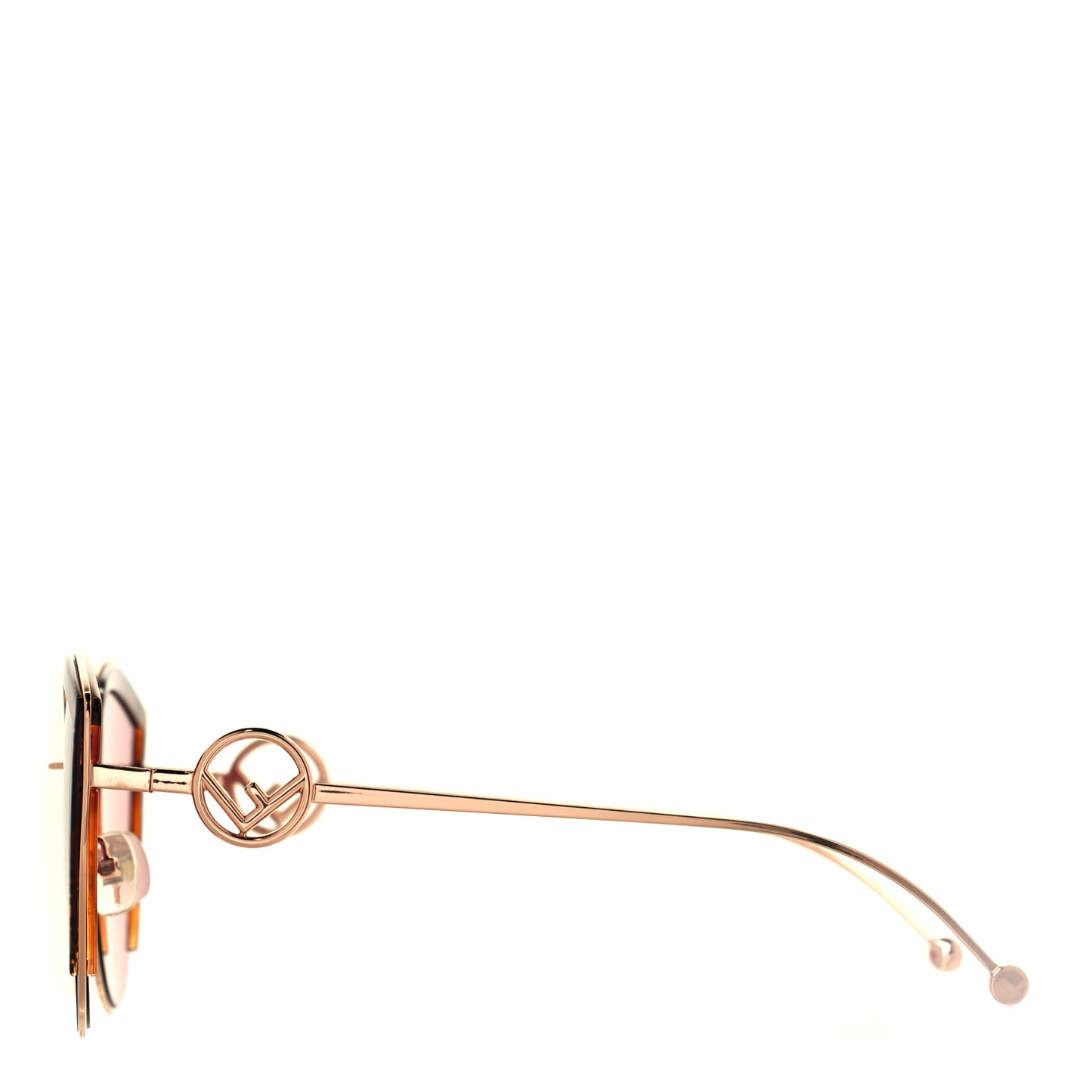 Metal Acetate F is Fendi FF Cat Eye Sunglasses FF 0290/S Pink Havana