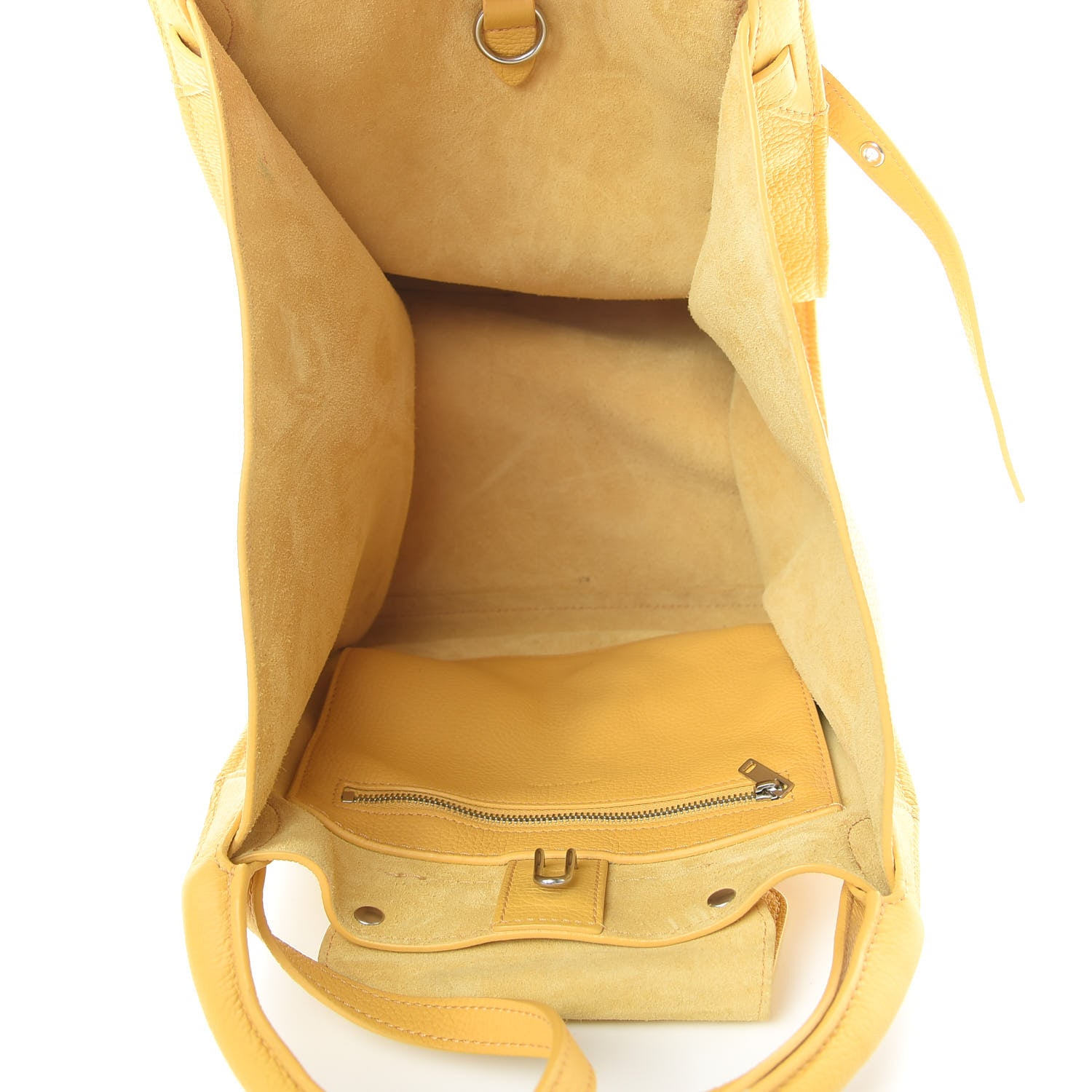 Celine Supple Grained Calfskin Small Long Strap Big Bag Sunflower 5 of 17