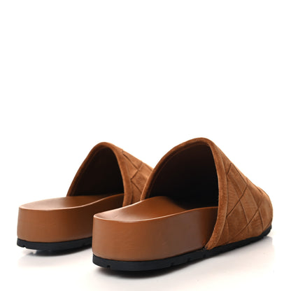 Bottega Veneta Suede Intrecciato Reggie Mules 37 Caramel 4 of 7