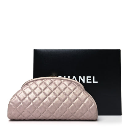 Chanel Metallic Lambskin Quilted Timeless Clutch Pink 12 of 12