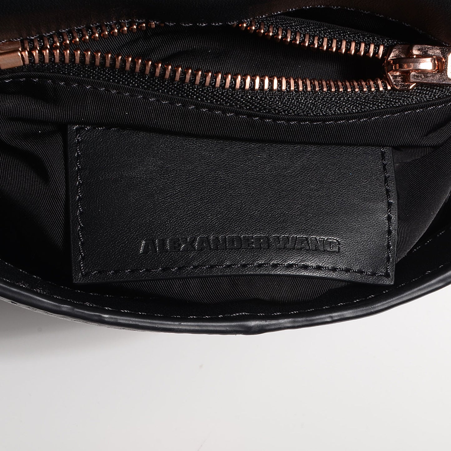 Calfskin Small Marion Soft Black with Rose Gold Hardware